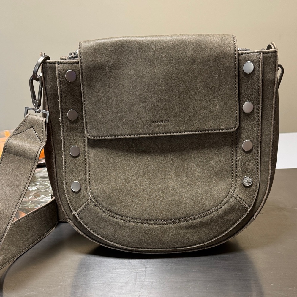 Hammitt Pewter Crossbody Bag